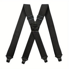 Men's Adjustable Elastic Suspenders For Trousers Braces with 4 Clips