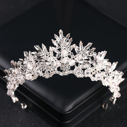Vintage Baroque Bridal Crown Tiara Headpiece Jewelry