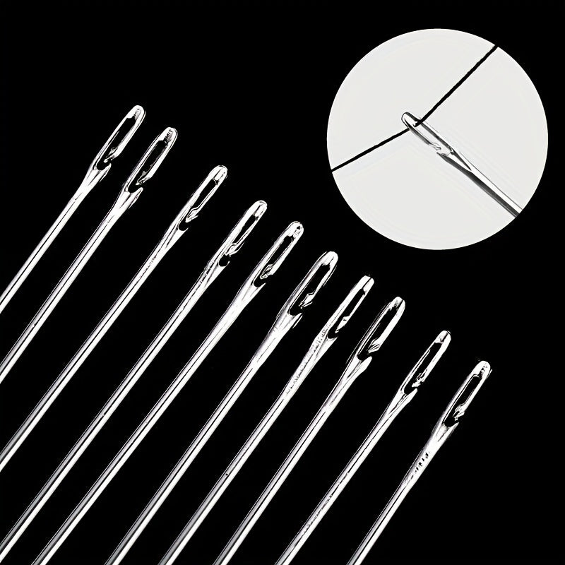 30pcs Solid Wood Needles Set With Needle Cartridge Household Sewing Accessories