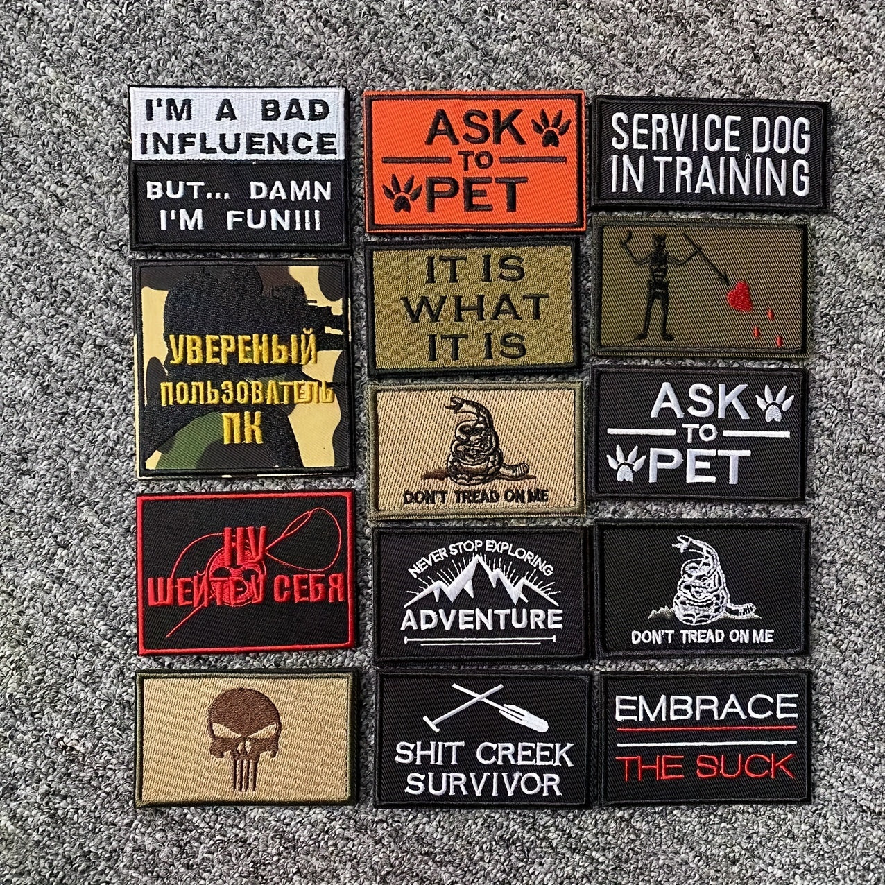 Funny Tactical Patch Hook Morale Patches for Vest Hat