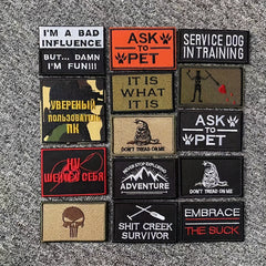 Funny Tactical Patch Hook Morale Patches for Vest Hat