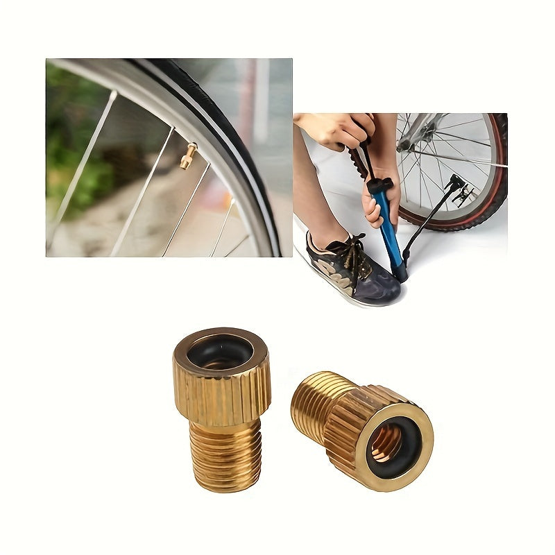 4pcs Bike Valve Adapter w/ Sealing Ring
