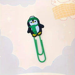 6 PCS Cartoon Paper Clips Colorful Office Supplies Bookmark Desk Stationery