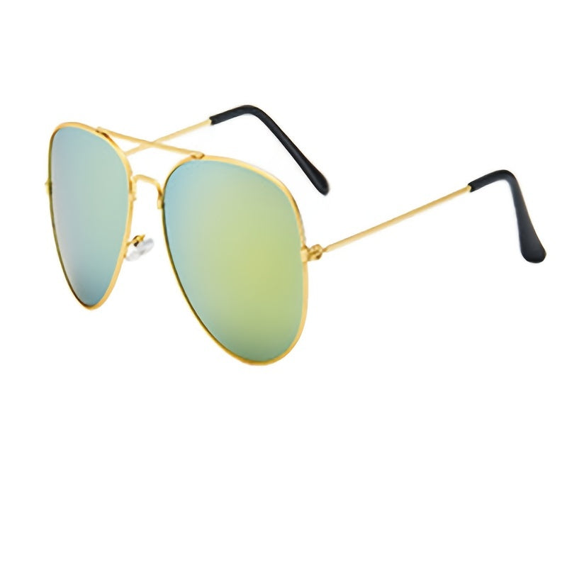Men's Polarized Sunglasses Metal Frame Frog Mirror 3025 Glass Lens