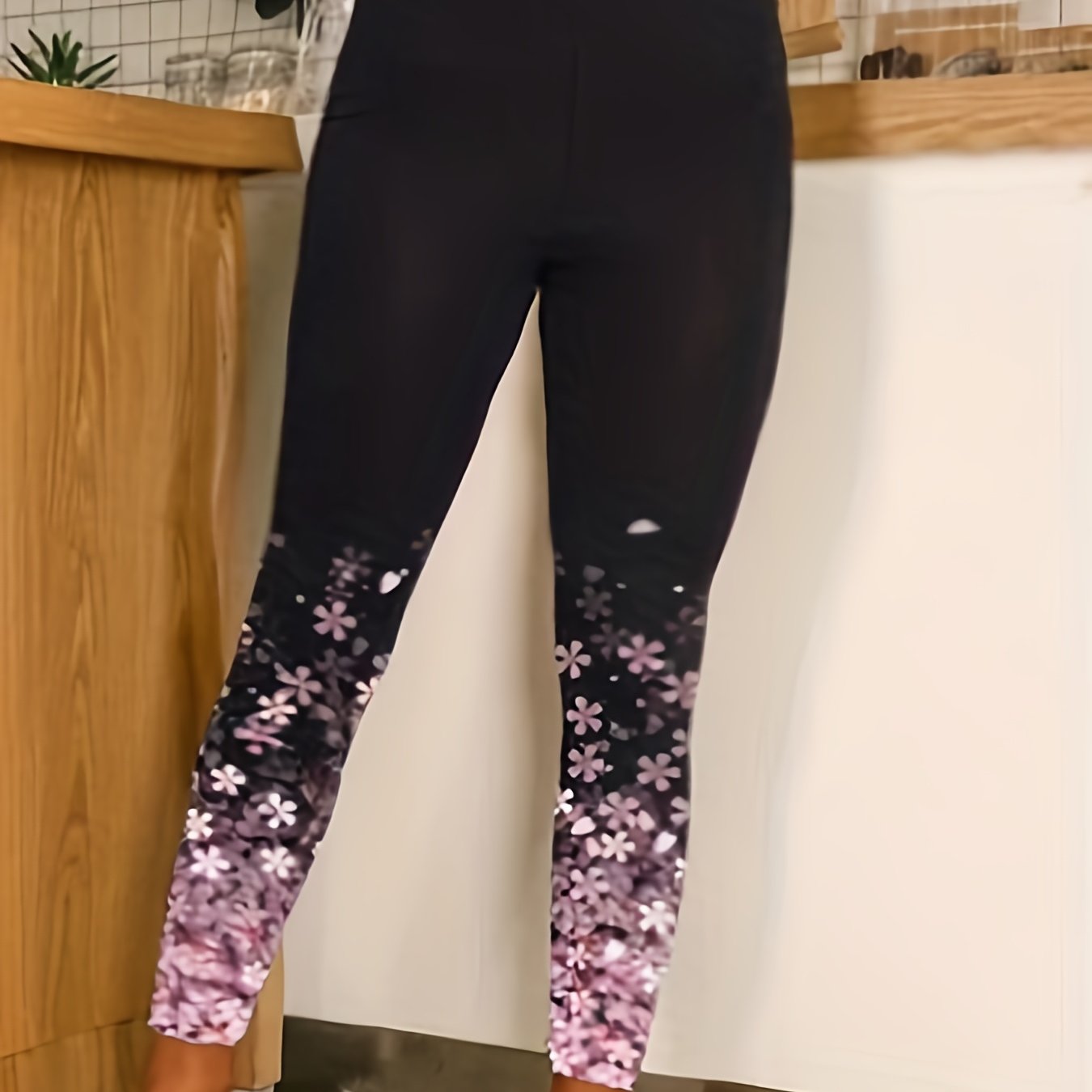 Floral Print High Stretch Leggings