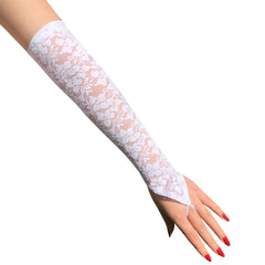 Lace Fingerless Gloves Elbow Length Long Cosplay 20s Accessories