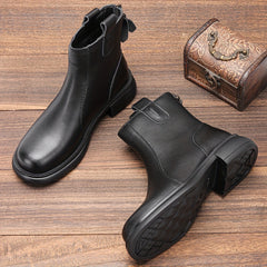 Women's Plush Lined Chunky Heel Boots