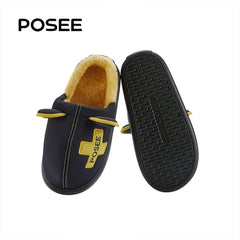 Kids' Fuzzy Memory Foam Slippers - Cozy Winter House Shoes