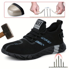 Steel Toe Safety Shoes Puncture Proof Anti skid Waterproof Work Shoes