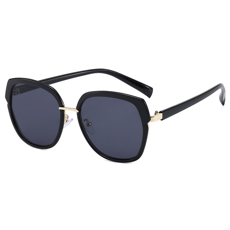 Polygon Women's Sunshade Sunglasses with Zipper Case