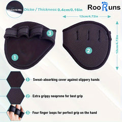 4 Finger Fitness Gloves Sports Protective Gear Palm Protection Non Slip