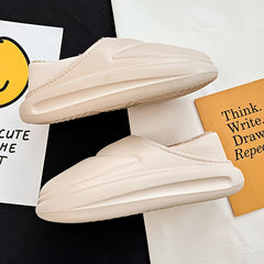 Men's Warm Fleece Non-Slip Slippers for Indoor Winter
