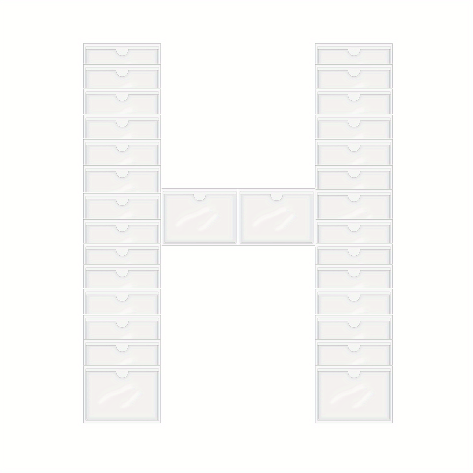 30 Self Adhesive Index Card Pockets - Keep Your Index Cards Organized