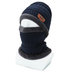 2pcs Men's Winter Fleece Knitted Hats