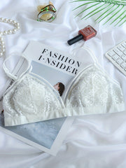 Floral Lace Wireless Bra Comfy & Sexy Lingerie