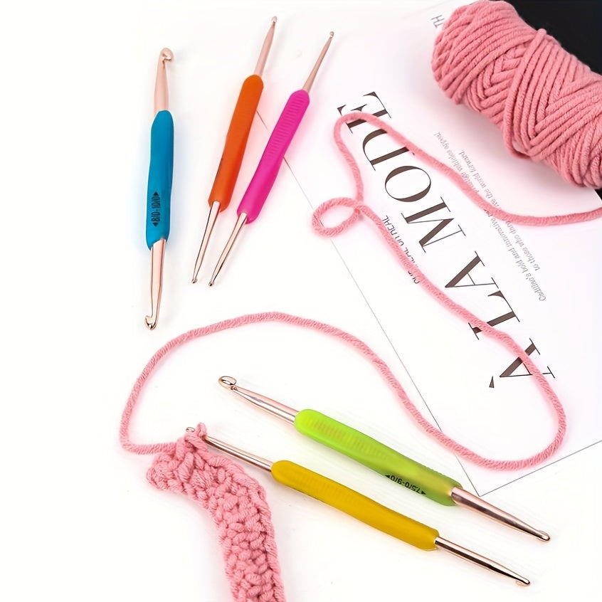 5pcs Soft Crochet Hand-Knitted Tools Wool Crochet Set For Arthritic Hands