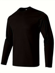 Men's Casual Long Sleeve T-shirt 3pcs Set