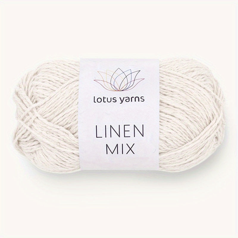 2pcs 393 Feet 50g Lotus Linen Mix Yarn Soft For DIY Hand Crochet/Knittin