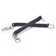 Telescopic Plastic Spring Lanyard Keychain