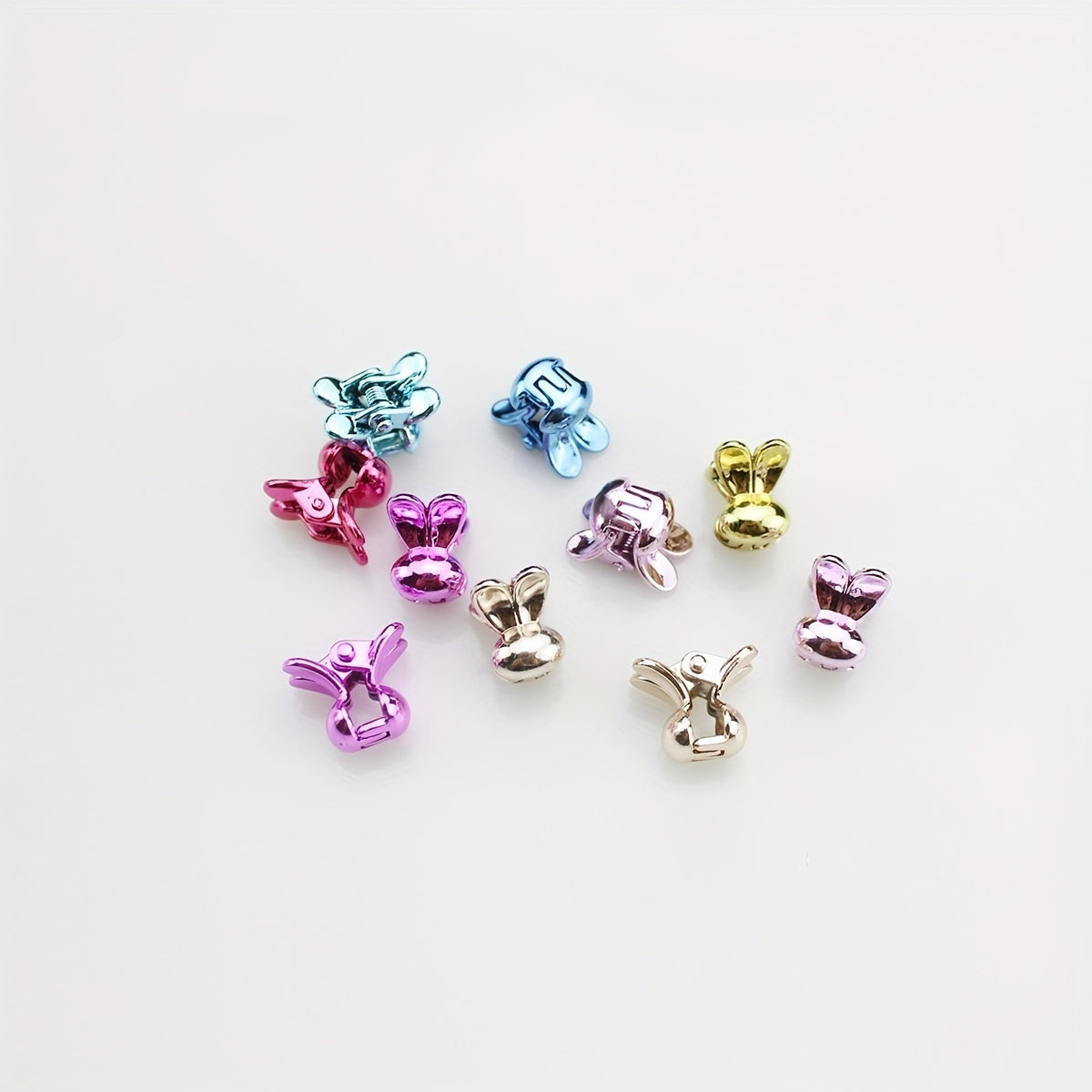 10pc Small Rabbits Hair Clips Claw Clips Hair Accessories For Girls Kids