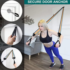 11pcs Resistance Bands Set for Yoga Pilates Gym Exercise