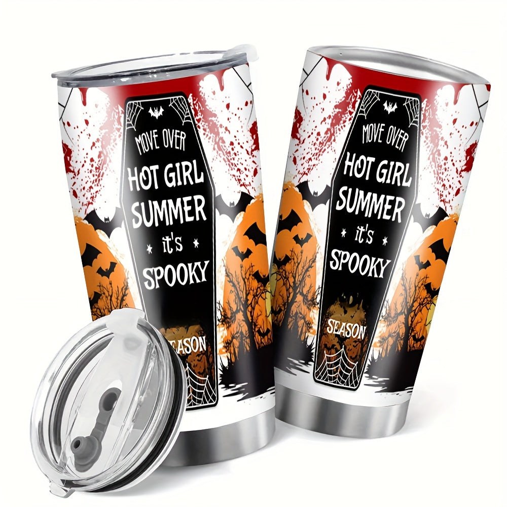 20oz Halloween Printed Double Walled Water Cup Stainless Steel Insulated Bottle