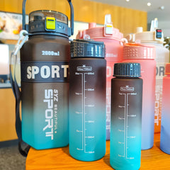 Gradient Sports Water Bottle Set for Outdoor Camping Fitness Cycling