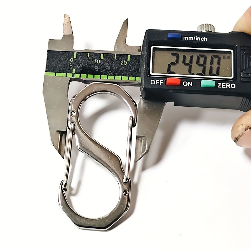 1pc S Hook Aluminum Carabiner Keychain Quick Release Auto Locking
