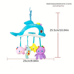 0-1 Years Old Baby Bed Bell Rattle Mirror Car Pendant