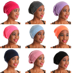 Night Cap Sleep Hat Beanie Organic Bamboo Satin Lined Bonnet