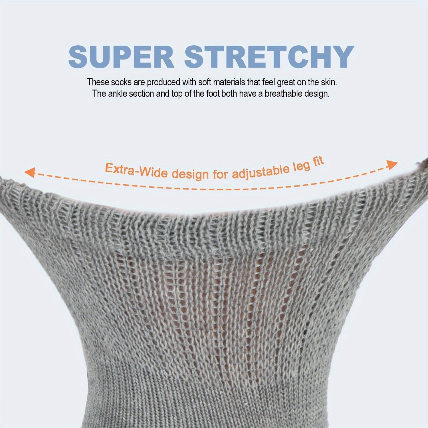 6 Pairs Diabetic Ankle Socks Viscose Blend Soft & Comfortable