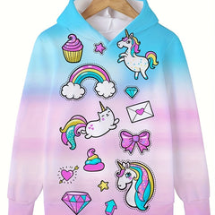Unicorn Graphic Hoodie Sweatshirt for Kids