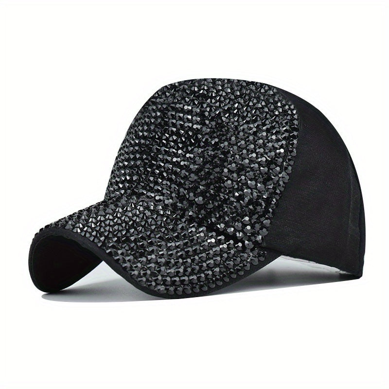 Flash Artificial Diamond Baseball Cap Light Board Cap