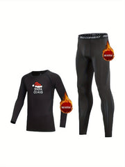 2pcs Christmas Toddler Fleece Compression Sets