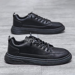 Men's Smart Casual Dress Shoes Lace-Up Anti-Skid Flat Driving Shoes