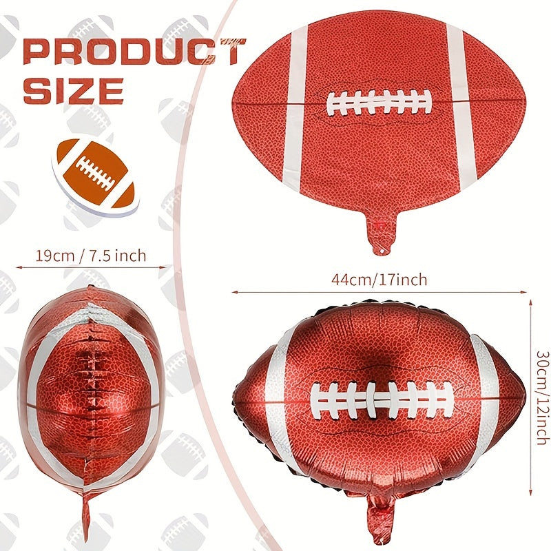 10pcs 43 18 Cm Rugby Football Balloons Sports Theme Birthday Party Decor
