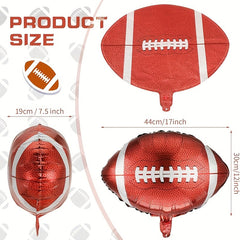 10pcs 43 18 Cm Rugby Football Balloons Sports Theme Birthday Party Decor