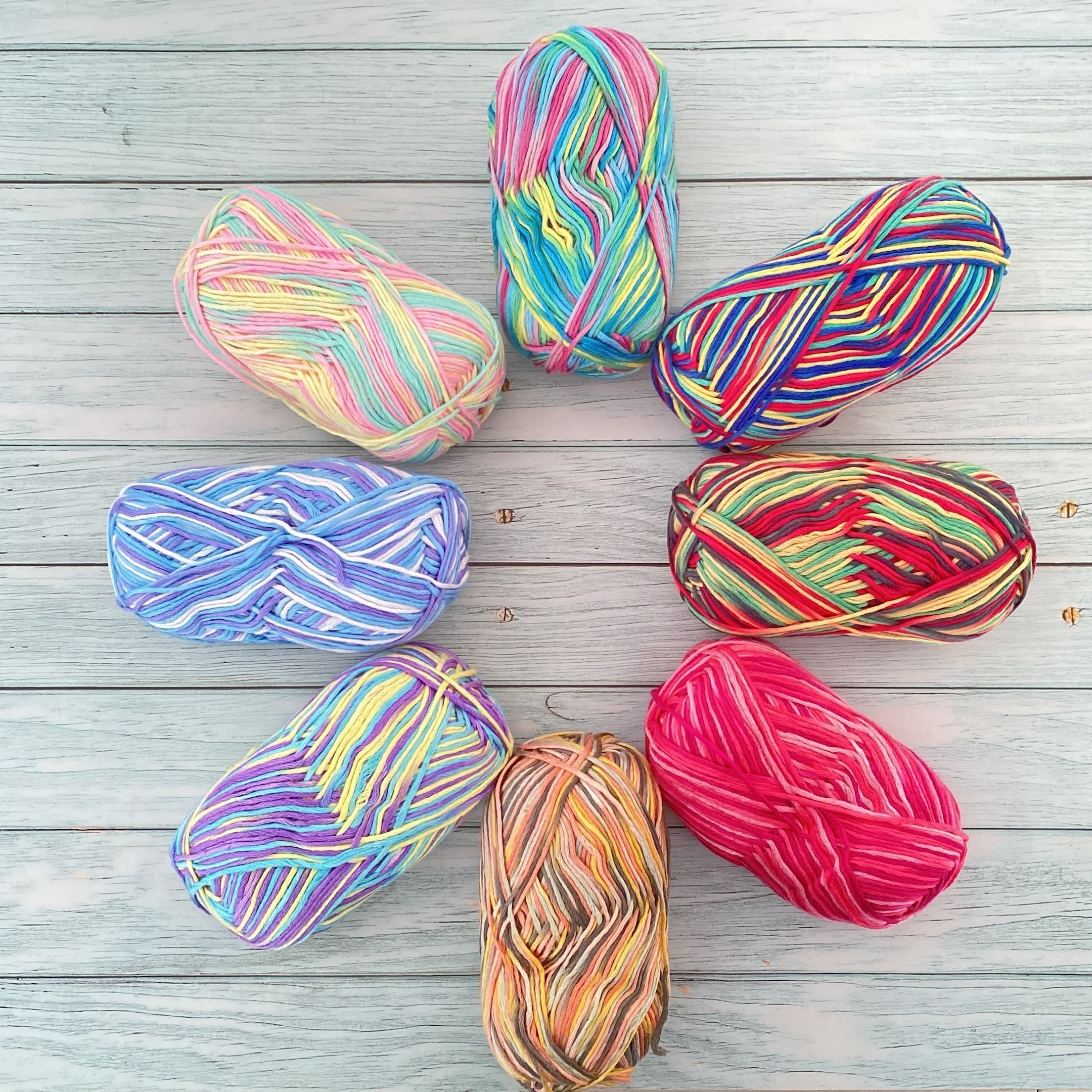 Gradient Yarn 100g Soft Yarn for Crocheting & Knitting DIY Doll Sweater Scarf
