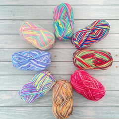 Gradient Yarn 100g Soft Yarn for Crocheting & Knitting DIY Doll Sweater Scarf