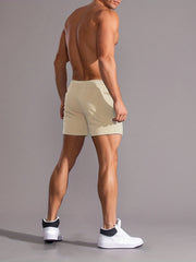 Men's B Graphic Drawstring Shorts for Summer
