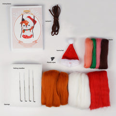 Needle Felting Kit for Beginners - Hot Air Balloon & Deer - DIY Art Craft