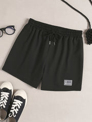 Comfy Drawstring Sleep Bottoms Elastic Waistband Women's Shorts