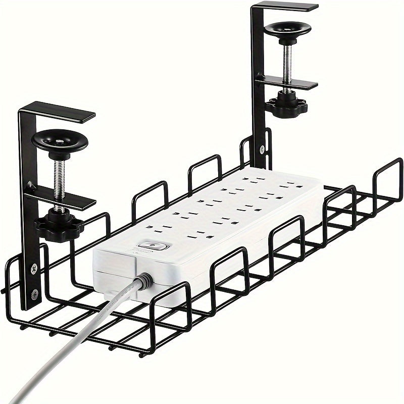 1pc Desk Cable Management Trays Under Desk Cable Organizers For Wire Management