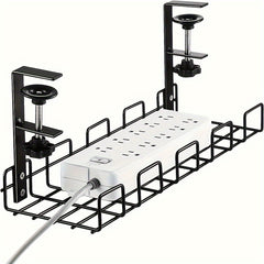 1pc Desk Cable Management Trays Under Desk Cable Organizers For Wire Management