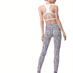 Personality Printed Fitness Yoga Pants High Waist Slim Fit
