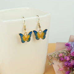 Girls Mermaid Butterfly Dinosaur Turtle Drop Earrings Party Birthday Gift