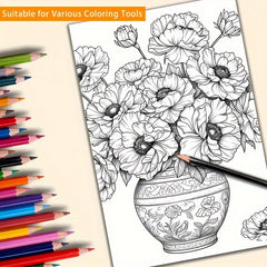 Relaxed Coloring Book with Festive Birthday Party Gift for Adults and Teens