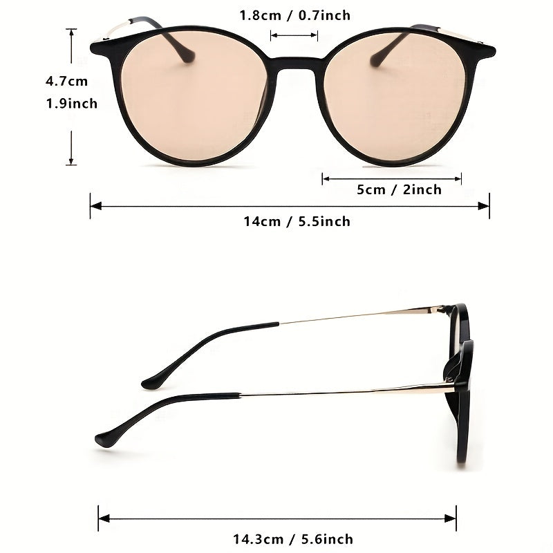 Cat Eye Sunglasses Candy Gradient Lens Metal Temple Beach UV400