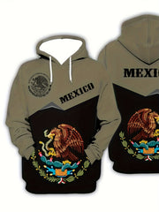 Eagle Holding Snake Hoodie Men's Graphic Pullover
