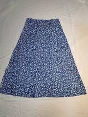 Floral Print Slit Thigh Midi Skirt